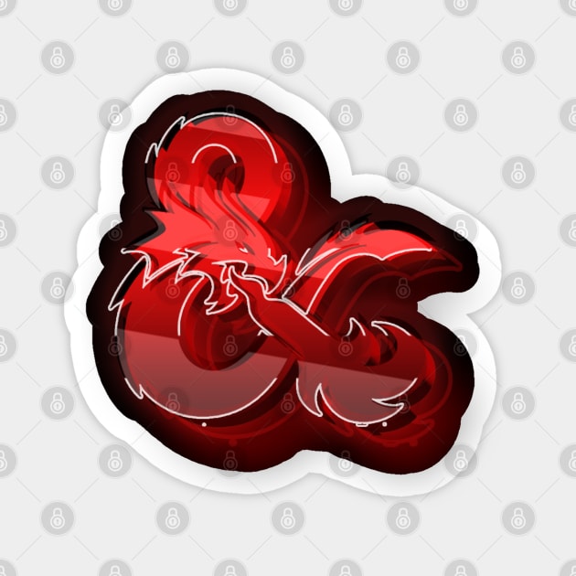 Dungeons & Dragons Logo 3D Lines Sticker by RetroZest